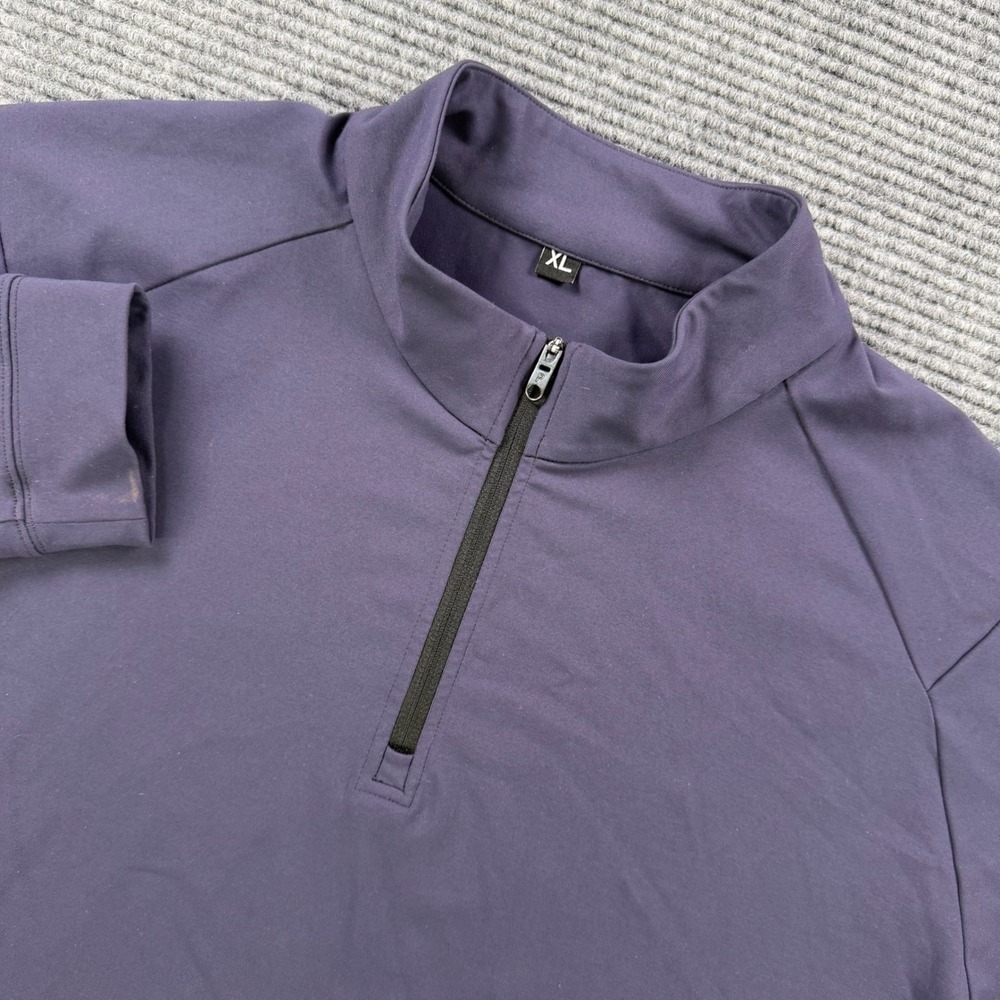 Public Rec Better Than Down 1/4 Zip Pullover Sweater Navy Blue Mens XL Pockets